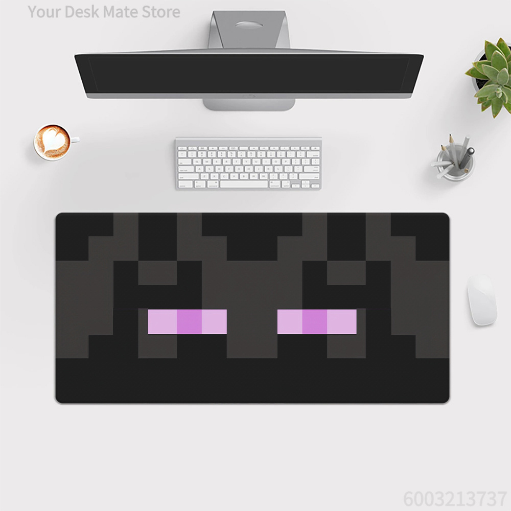 Retro Gaming Keyboard And Mouse - Geometric Large Desk Mat,Retro Pixel Lace