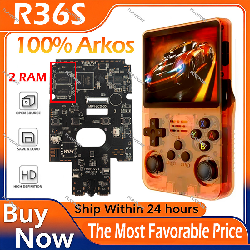 Retro Gaming R36S - R36S Original Retro Handheld Game Player