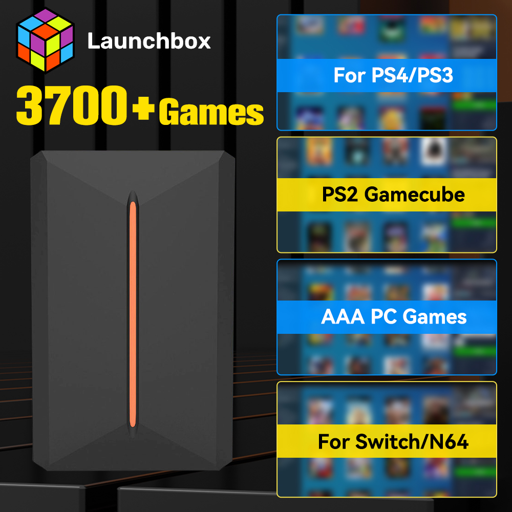 Retro Gaming Hard Drive - Launchbox 500GB External Game Hard Drive
