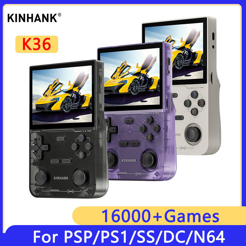 Retro Gaming R36S - KINHANK K36 Retro Handheld Video Game