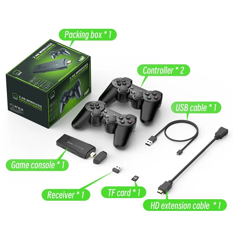 Video Game Console 2.4G Double - đánh giá và giá Retro Gaming Hdmi Stick