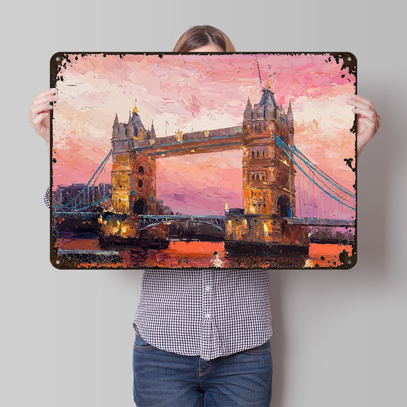 Travel to London Metal Poster  - đánh giá và giá Retro Gaming London