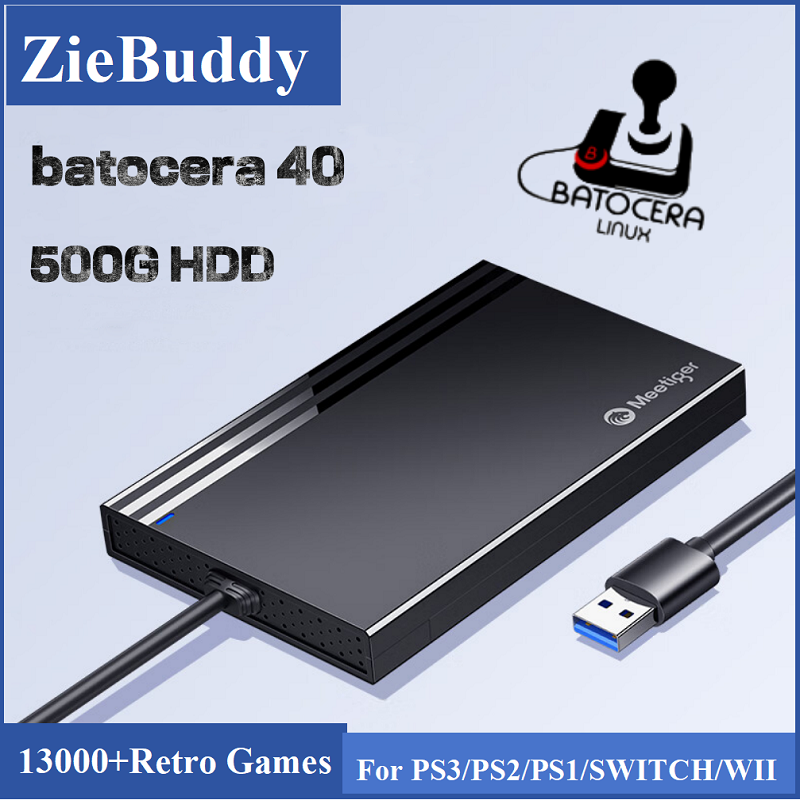 ZieBuddy Batocera 40 Linux 500 - đánh giá và giá Retro Gaming Hard Drive