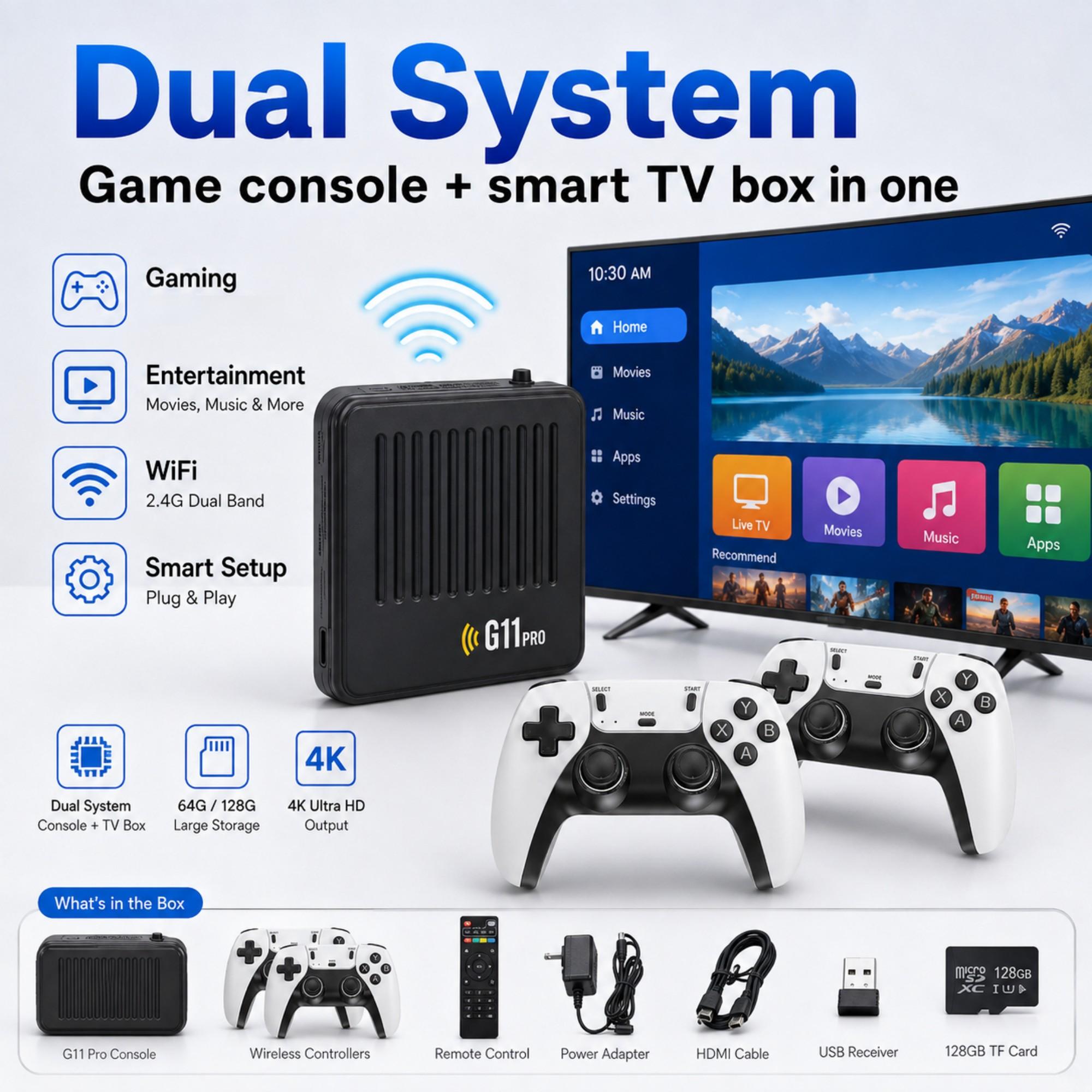 G11 Pro Game Box 4K HD TV Game - đánh giá và giá Retro Gaming Hdmi Stick