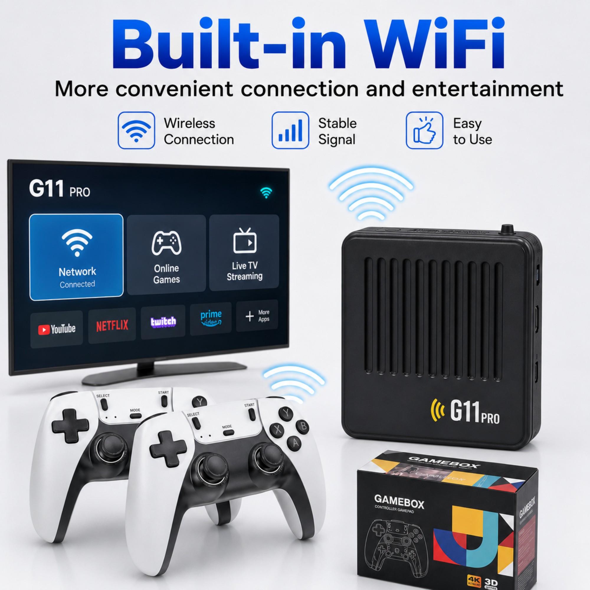 G11 Pro Game Box 4K HD TV Game - đánh giá và giá Retro Gaming Hdmi Stick