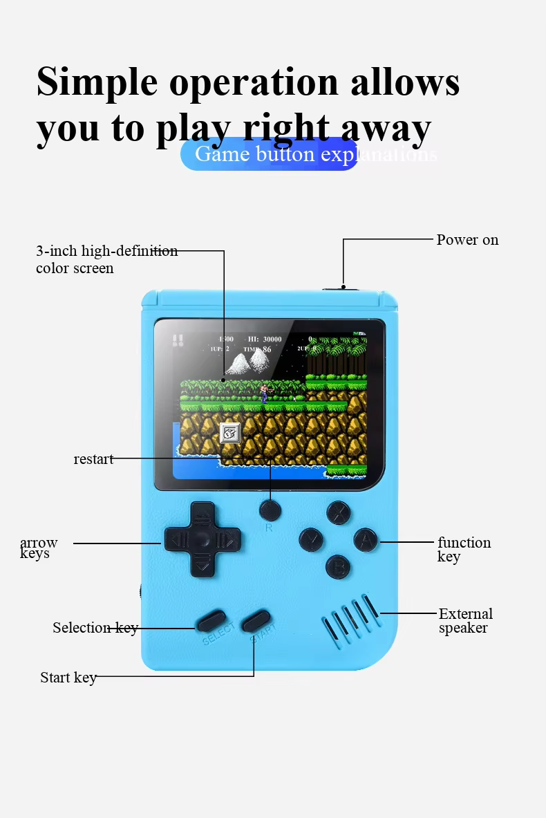 400 In 1 MINI Games Handheld G - đánh giá và giá Retro Gaming Design
