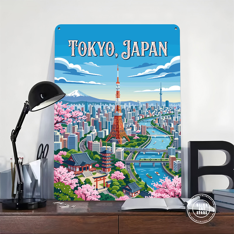 Tokyo Cityscape With Cherry Bl - đánh giá và giá Retro Gaming Tokyo