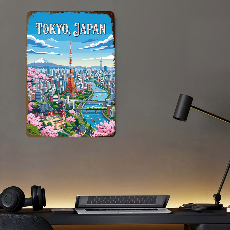 Tokyo Cityscape With Cherry Bl - đánh giá và giá Retro Gaming Tokyo