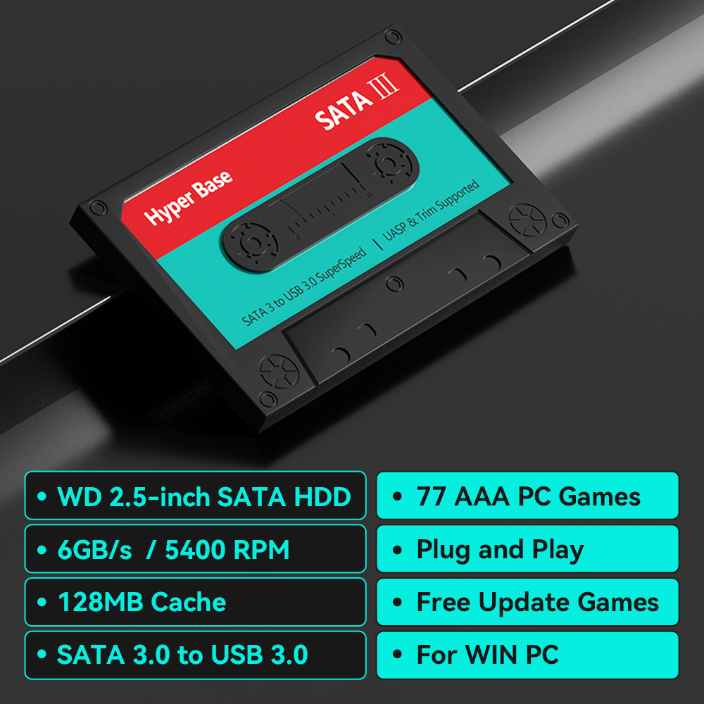 2TB Game Hard Drive With 77 PC - đánh giá và giá Retro Gaming Hard Drive