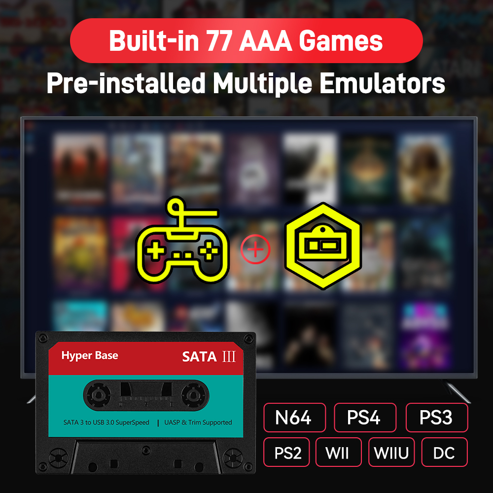 Portable 500G/2T Retro Game Ha - đánh giá và giá Retro Gaming Design