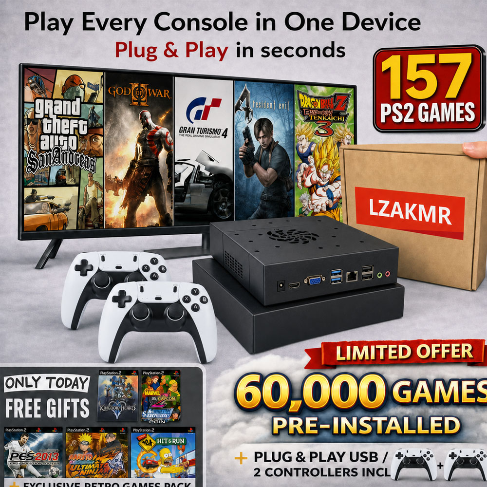 157 PS2 Games!Plug&Play on TV  - đánh giá và giá Retro Gaming Hard Drive