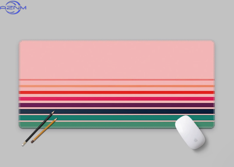 Retro Vintage Stripes Deskmat  - đánh giá và giá Retro Gaming Keyboard And Mouse